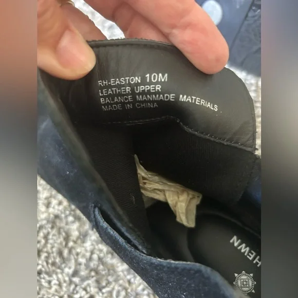 Ruff Hewn Easton black suede leather pull on boots size 10 - Picture 8 of 9